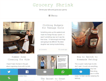 Tablet Screenshot of groceryshrink.com